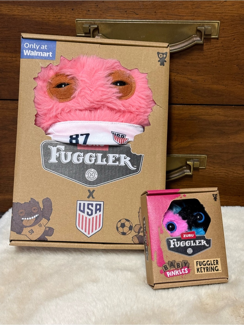 Fuggler Lot of 2. USA Soccer and Mini Keychain. NIB